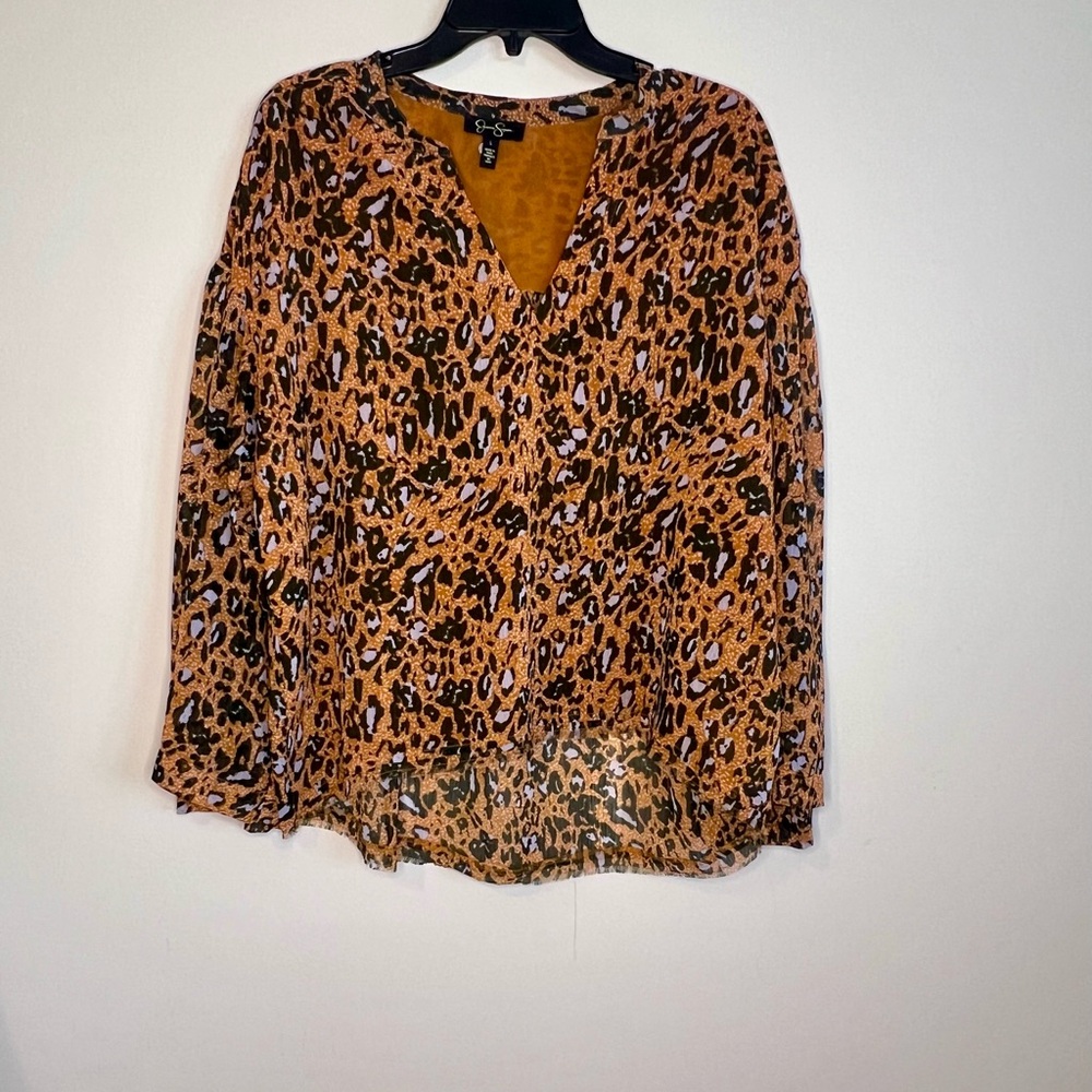 Jessica Simpson Leopard Print Blouse